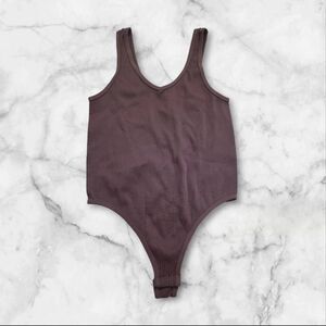 Gypsy & Jade Brown Ribbed Bodysuit Size Small/Medium